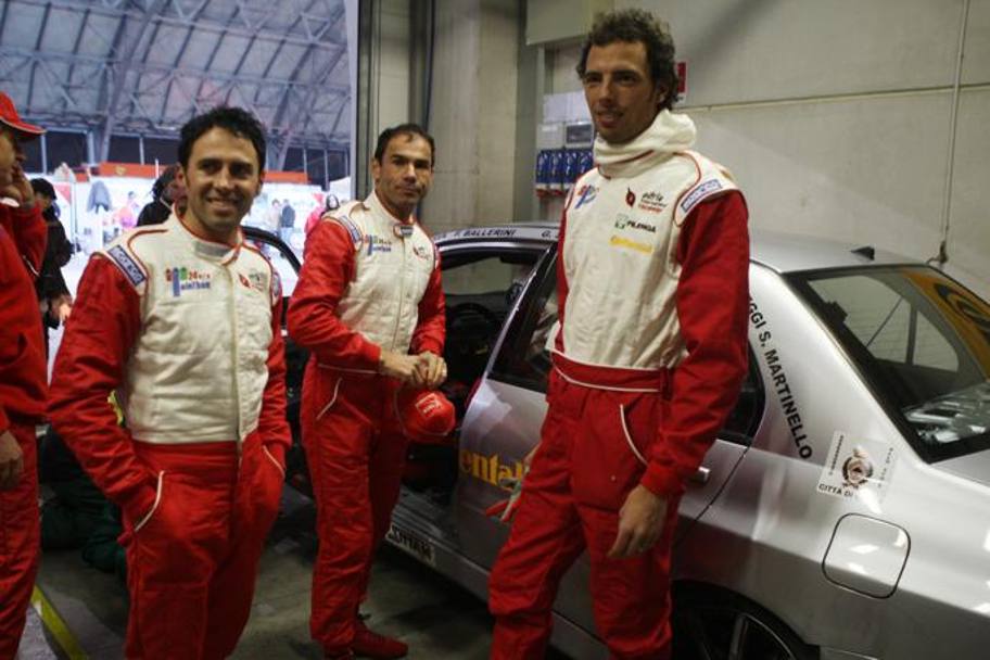 Alla 24 ore di Adria con Gilberto Simoni e Alessandro Ballan nel 2007. (Bettini)